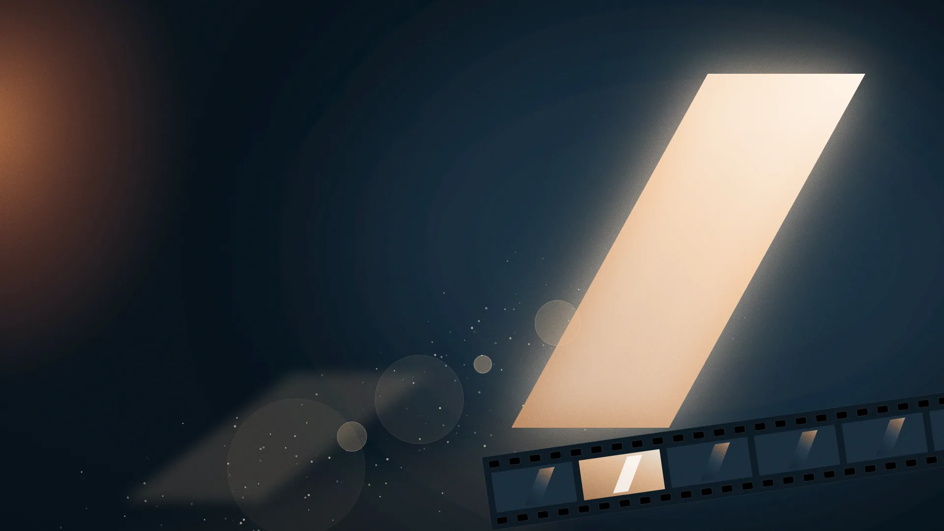 Key Visual Content, Film & 3D: Aubrey-Slash als Lichtquelle mit Filmstreifen