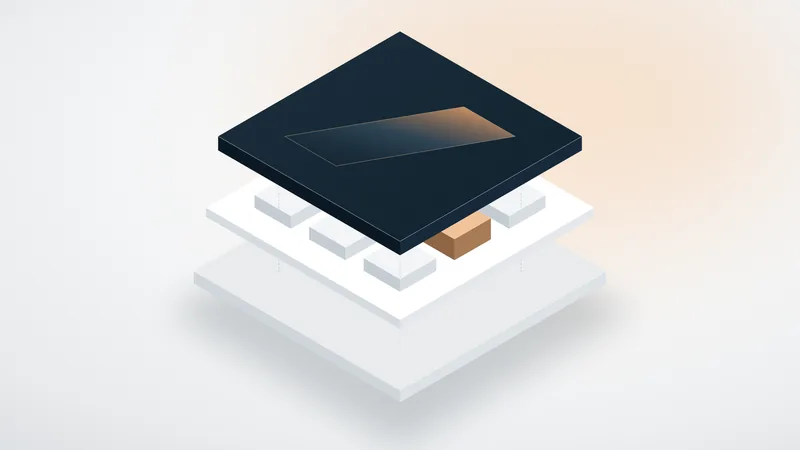 Key Visual Software & Plattformen: Plattform-Architektur als gestapelte Ebenen